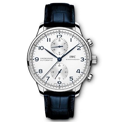 [스페셜오더]IWC-371480 아이더블유씨 포르투기저 크로노그래프 레드 골드 실버다이얼 레플리카워치 41mm