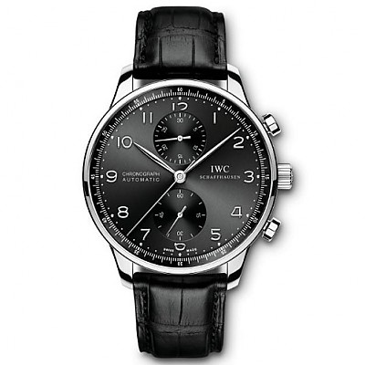 [스페셜오더]IWC-371480 아이더블유씨 포르투기저 크로노그래프 레드 골드 실버다이얼 레플리카워치 41mm