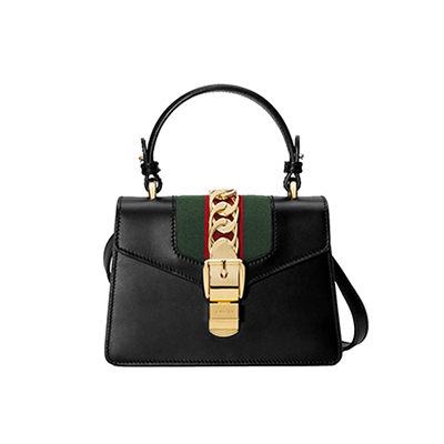 [스페셜오더]GUCCI-470270 2068 구찌 Sylvie 브라운 GG 벨벳 미니 백