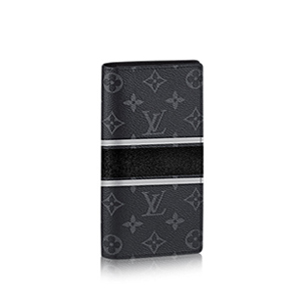 LOUIS VUITTON-M67822 루이비통 모노그램 화이트 스티커 프린트 브라짜 레플리카 남성 장지갑