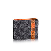 LOUIS VUITTON-M11708 루이비통 블랙 브러시드 모노그램 슬렌더 월릿