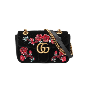 [스페셜오더]GUCCI-446744 5729 구찌 더스트 핑크 GG 마몽 마틀라세 미니백