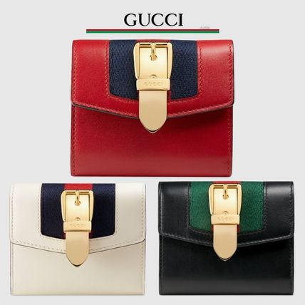 [스페셜오더]GUCCI-476081 8454 구찌 실비 Web 화이트 반지갑