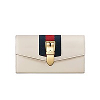 [스페셜오더]GUCCI-476084 4163 구찌 실비 Web 네이비 장지갑