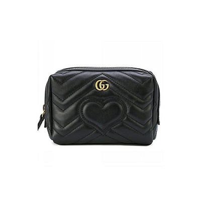 GUCCI-476165 1000 구찌 블랙 GG 마몽 코스메틱 파우치