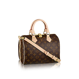 [스페셜오더]LOUIS VUITTON-M55422 루이비통 브라운/크렘 베쥬 모노그램 시어링 스피디 반둘리에 25