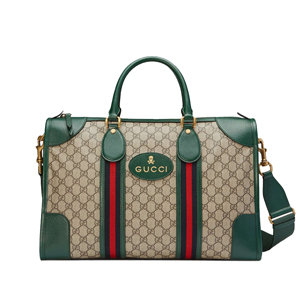 [스페셜오더]GUCCI-459311 8345 구찌 레드 스웨이드 Web 미디엄 더플백