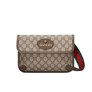 [스페셜오더]GUCCI-598181 9769 구찌 베이지/에보니 GG 울 벨트 백