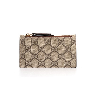 GUCCI-431715 9769 구찌 GG 수프림 캔버스 블랙 이미테이션 카드케이스