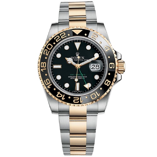 [스페셜오더]ROLEX-롤렉스 GMT-마스터 II 옐로우 골드 스틸 블랙 40mm