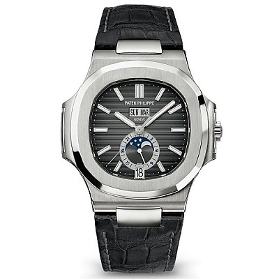 [스페셜오더]PATEK PHILIPPE-7118 파텍 필립 노틸러스 데이트 스틸 스모크 그레이 워치 35mm