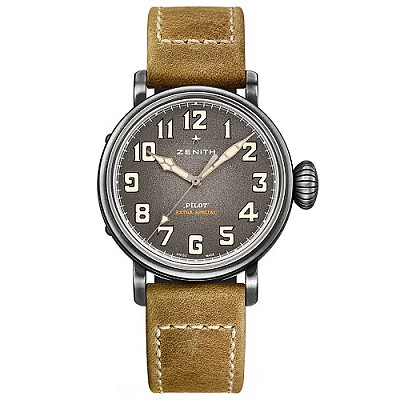 [스페셜오더]ZENITH-제니스 파일럿 타입 20 엑스트라 스페셜 에이지드 스틸 슬레이트 그레이 다이얼 워치 40mm