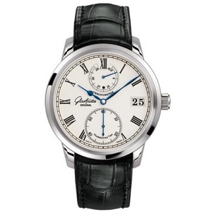 [스페셜오더]Glashutte Original-글라슈테 오리지널 세네터 크로노미터 스틸 실버다이얼 워치42mm