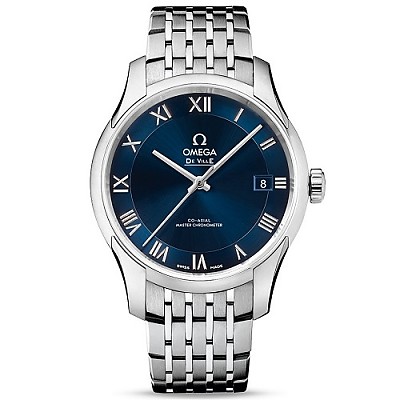 [스페셜오더]OMEGA-오메가 드빌 아워 비전 크로노미터 스틸 실버 드레스시계 41mm