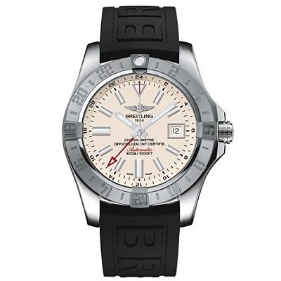 [스페셜오더]BREITLING-브라이틀링 어벤져 II GMT 스트라트스 실버 스틸 워치43mm