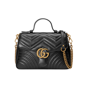 [스페셜오더]GUCCI-‎498110 2535 구찌 브라운 GG 마몽 스몰 탑 핸들백