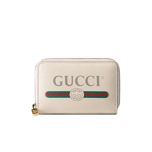 [스페셜오더]GUCCI-496319 8820 구찌 프린트 로고 화이트 카드 케이스