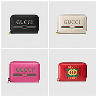 [스페셜오더]GUCCI-496319 8163 구찌 프린트 로고 블랙 카드 케이스