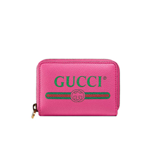 [스페셜오더]GUCCI-496319 8840 구찌 프린트 로고 핫핑크 카드 케이스