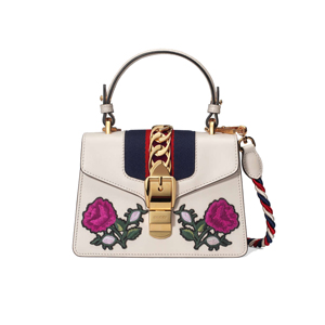 [스페셜오더]GUCCI-470270 2068 구찌 Sylvie 브라운 GG 벨벳 미니 백