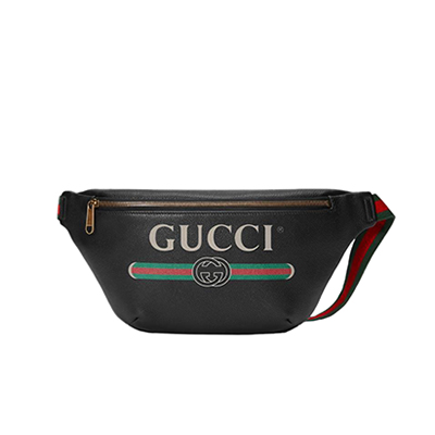 [스페셜오더]GUCCI 493869-8131 구찌 코코 카피탄 블랙가죽 프린트 로고 벨트백