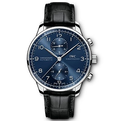 [스페셜오더]IWC-371480 아이더블유씨 포르투기저 크로노그래프 레드 골드 실버다이얼 레플리카워치 41mm