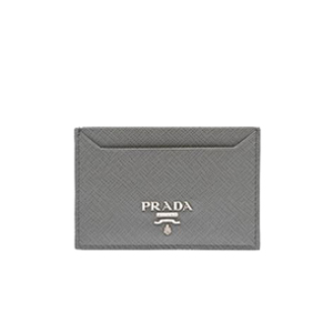 PRADA-1MC208 프라다 사피아노가죽 메탈 레터링 로고 네이비 카드 지갑