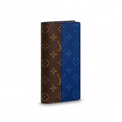 LOUIS VUITTON-M67822 루이비통 모노그램 화이트 스티커 프린트 브라짜 레플리카 남성 장지갑