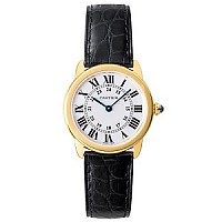 [스페셜오더]Cartier-까르띠에 롱드 루이 까르띠에 쿼츠 스틸 레이디스 가죽스트랩 워치29mm
