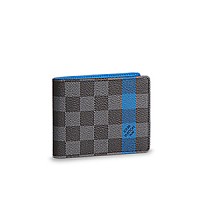 LOUIS VUITTON-M11708 루이비통 블랙 브러시드 모노그램 슬렌더 월릿