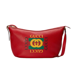 [스페셜오더]GUCCI 523588-8163 구찌 프린트 반달 모양 호보백