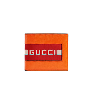 [스페셜오더]GUCCI-408827 1094 구찌 블랙 로고 스트라이프 2단 지갑