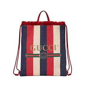 GUCCI 473872-8863 구찌 쿠리에 소프트 GG 수프림 드로우스트링 백팩