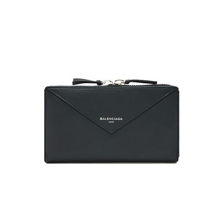 BALENCIAGA-381226 발렌시아가 블랙 파피에르 컨티넨탈 지퍼 어라운드 이미테이션지갑