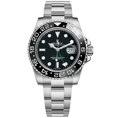 ★[AR팩토리]ROLEX-로렉스 GMT-마스터 II 블루/블랙 세라믹 베젤 스틸 쥬빌리 브레슬릿 남자시계 40mm