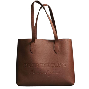 [스페셜오더]BURBERRY-40600961 버버리 송아지 가죽 블랙 라지 엠보싱 토트 백