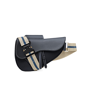 [스페셜오더]DIOR-M0446 디올 블루 오블리크 데님 SADDLE 백