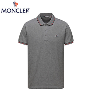 MONCLER-JP01291 몽클레어 화이트 반팔 폴로 셔츠 남성용