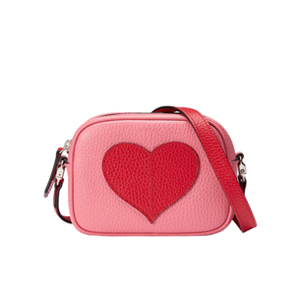 [스페셜오더]GUCCI-457223 8018 구찌 Childrens leather heart 하트 골드 메탈릭 가죽 메신저 백 