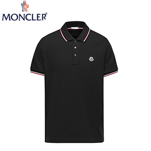 MONCLER-JP01291 몽클레어 화이트 반팔 폴로 셔츠 남성용