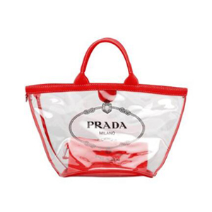 [스페셜오더]PRADA-1BG166 프라다 플렉시글라스 실크스크린 로고 블랙 핸드백 