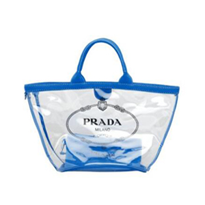 [스페셜오더]PRADA-1BG166 프라다 플렉시글라스 실크스크린 로고 레드 핸드백