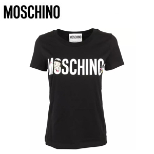 MOSCHINO-모스치노 블랙 쇼트 슬리브 티셔츠