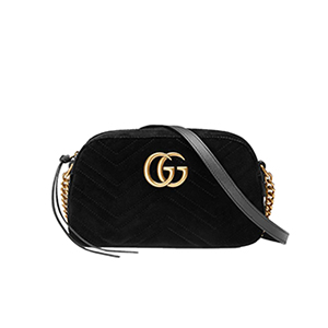 [스페셜오더]GUCCI-447632 6433 구찌 GG Marmont 레드 벨벳 스몰 숄더 백