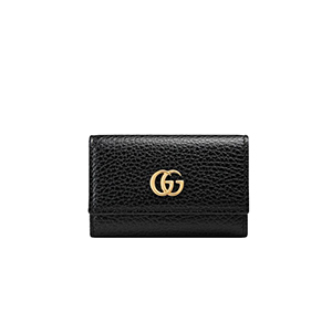 [스페셜오더]GUCCI-456118 6433 구찌 GG 마몽 레드 가죽 키 케이스