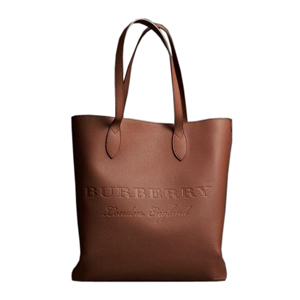 [스페셜오더]BURBERRY-40578781 버버리 송아지 가죽 미디엄 엠보싱 블랙 토트 백