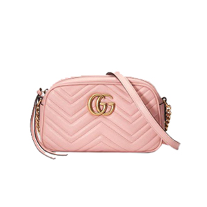 [스페셜오더]GUCCI-447632 6433 구찌 GG Marmont 레드 벨벳 스몰 숄더 백