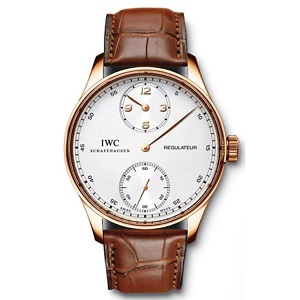 [스페셜오더]IWC-아이더블유씨 포르투기저 레귤레이터 크로노그래프 스틸 아르드와즈다이얼 워치 43mm