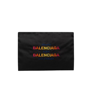 BALENCIAGA-발렌시아가 익스플로러 Balenciaga 2017 자수 디테일 블루 나일론 라지 클러치/포쉐트