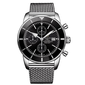 [스페셜오더]BREITLING-브라이틀링 슈퍼오션 볼케이노 블랙 스틸 맨스시계 44mm